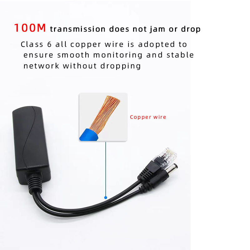 48VPoE Splitter 5v POE usb tpye-C Power Over Ethernet 48V To 5V Active POE Splitter Micro USB tpye-C Plug for Raspberry Pi