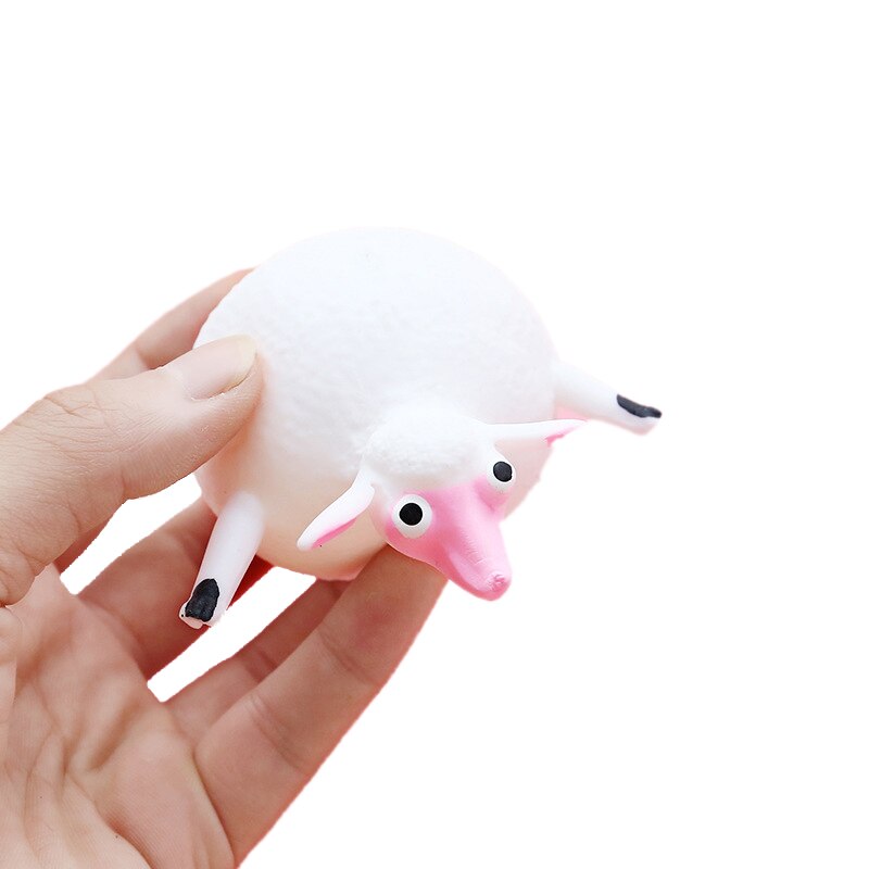 Funny Novelty Toys Stress Reliever TPR Blowing Animal Squeeze Anti-stress Soft Rubber Inflatable Games Ball Toys For Kids: 6