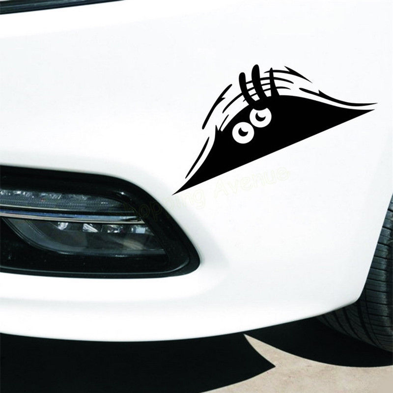 Elf Car Stickers Waterproof Self-adhesive Car decal Anti Scratch Auto Decoration Funny Peeking 3D Big Eyes Sticker Car Styling