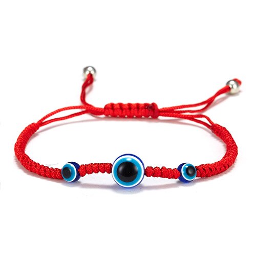 Corda trançada artesanal lucky red string pulseira mal olho charme pulseiras para as mulheres lhe trazer sorte pacífica tamanho ajustável: Type 2