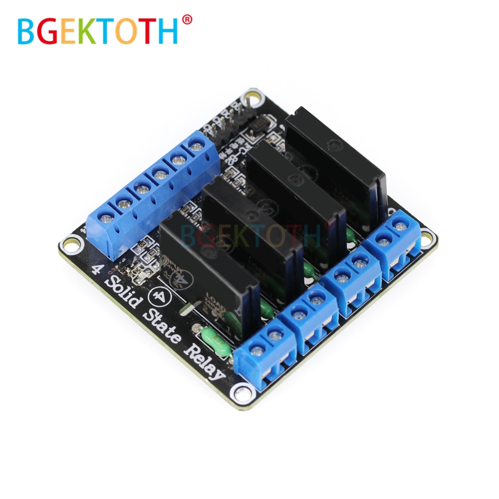 4 Channel 5V 12V 24V DC Relay Module Solid State Low Level SSR AVR DSP 2A 240V
