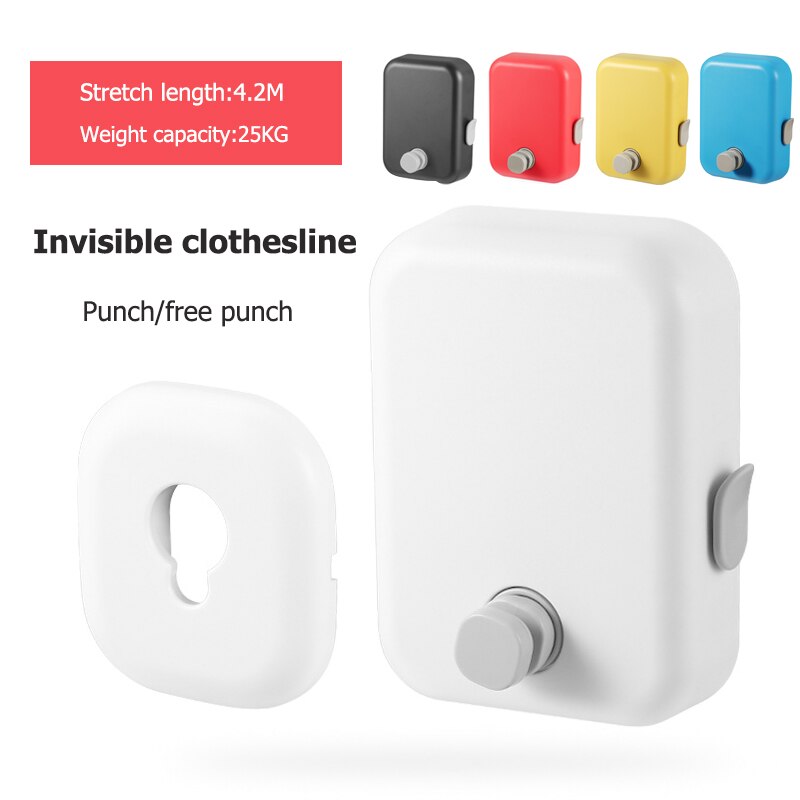 Retractable Clothes Dryer Clothes Line Organizer Indoor Outdoor Drying Rack Clothesline Rack Laundry Hanger for Balcony