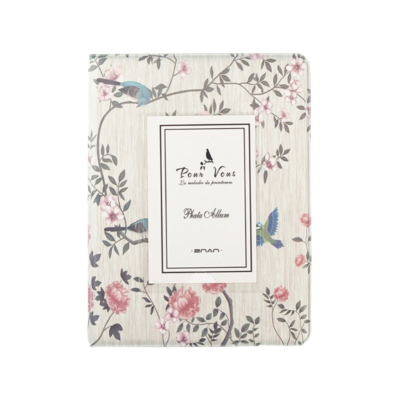 Album Photo Portable en PVC, 64 pochettes, mignon arbre Panda, étui interstitiel pour carte de nom, Mini Scrapbooking, rangement, au détail