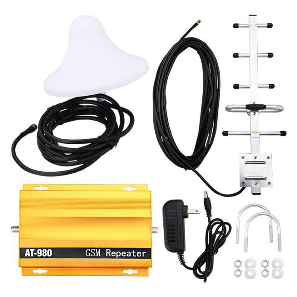 Cell Mobile Phone GSM900 MHz 2G Signal Booster Repeater Amplifier Model AT980 with Yagi Antenna