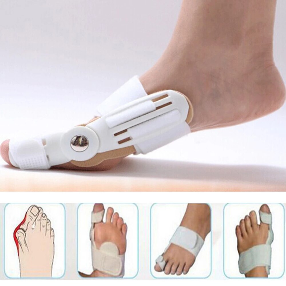 1pc store knogle tå knyst skinne glattejern korrektur tå separator tåbeskytter aflastning hallux valgus begge venstre højre fødder brugt