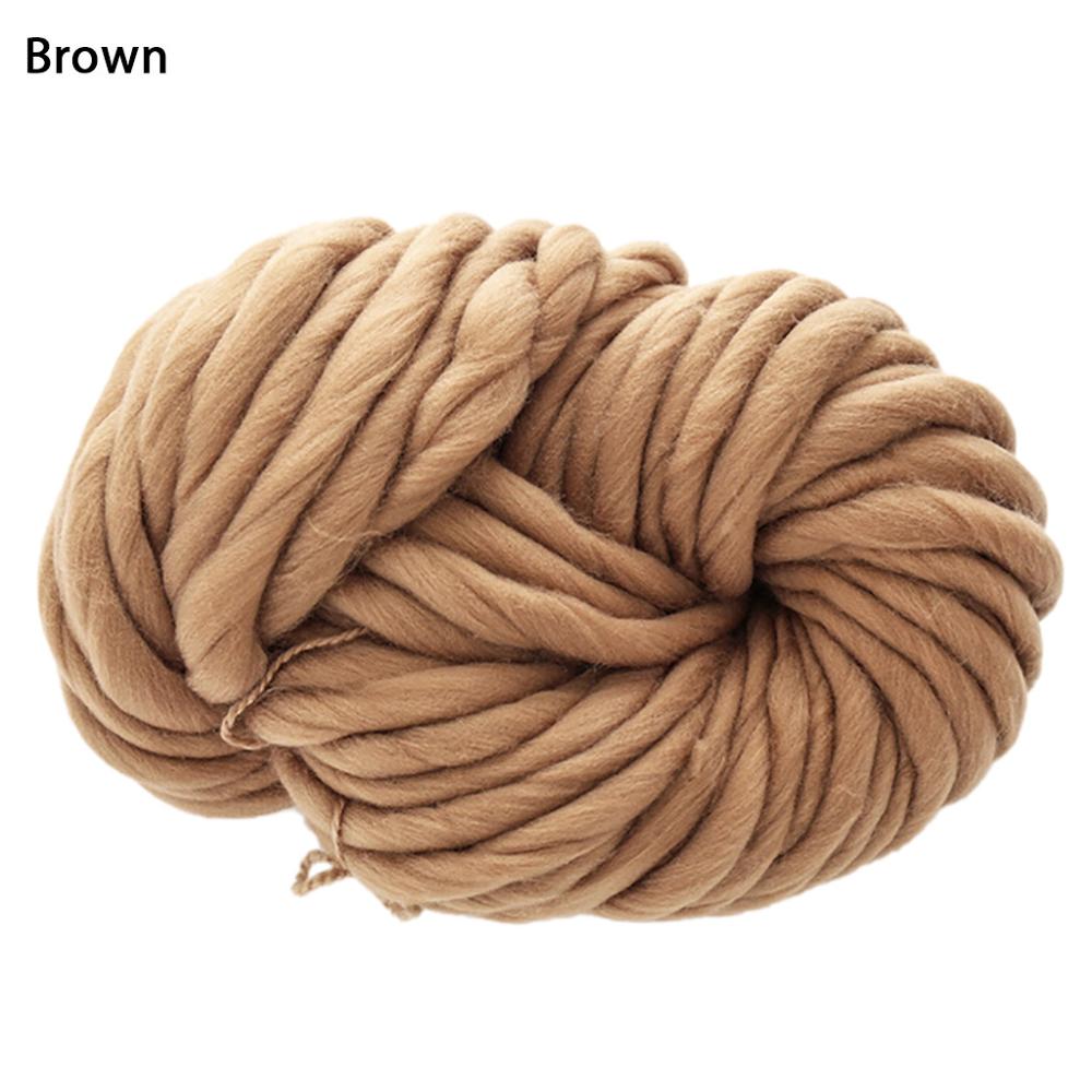 Laine naturelle 250/boule | Laine raie, feutre épais, laine, pour fileter, tricot à la main, fournitures de couverture de bricolage, xs: Brown