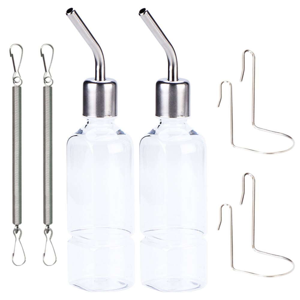 2 Stuks Hamster Water Feeder Transparante Opknoping Water Feeders Water Flessen Water Dispensers Voor Cavia Hamsters Chinchilla