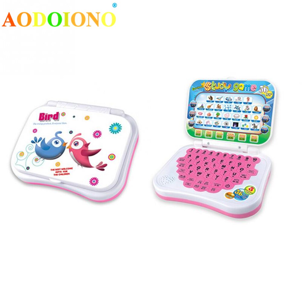 Chinese En Engels 2in1 Gesimuleerde Computer Kids Baby Vroege Educatief Math Alfabet Leren Machine Studie Speelgoed Laptop Game Speelgoed