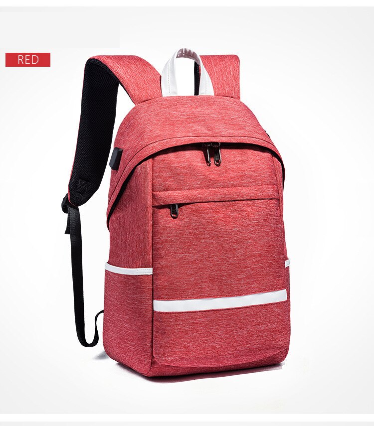 Nylon Backpack Men Laptop School Bag Fit 15.6Inch Notebook Waterproof Travel Mochila Light Weight Bagpack Rucksack PRAJNA: Backpack Red