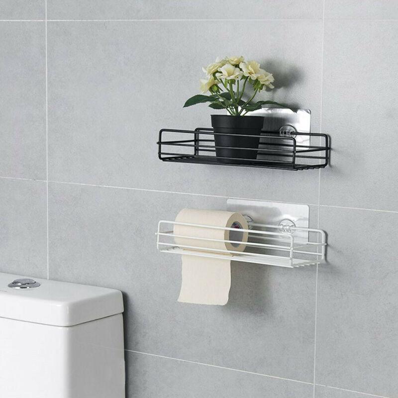 Soporte para champú adhesivo de Gel de ducha de acero inoxidable óxido, estante de almacenamiento de pared de baño, organizador, cesta de succión