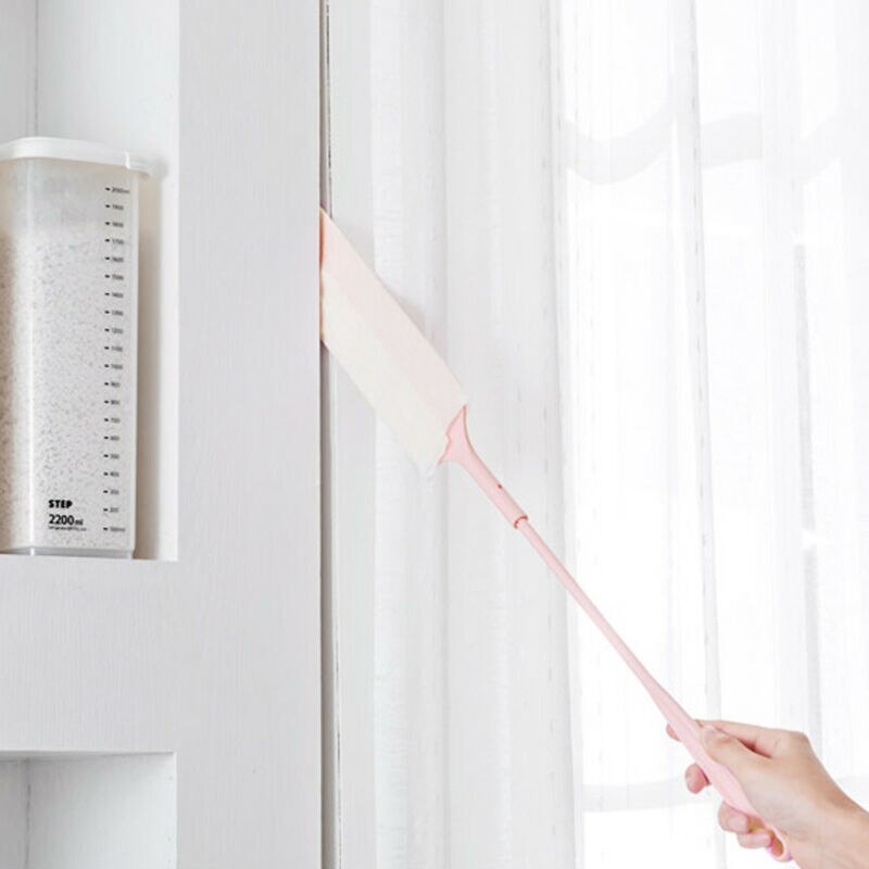 Plumeau à sangle Flexible en plastique | Avec tissu Non tissé, brosse de nettoyage des fentes hygiéniques