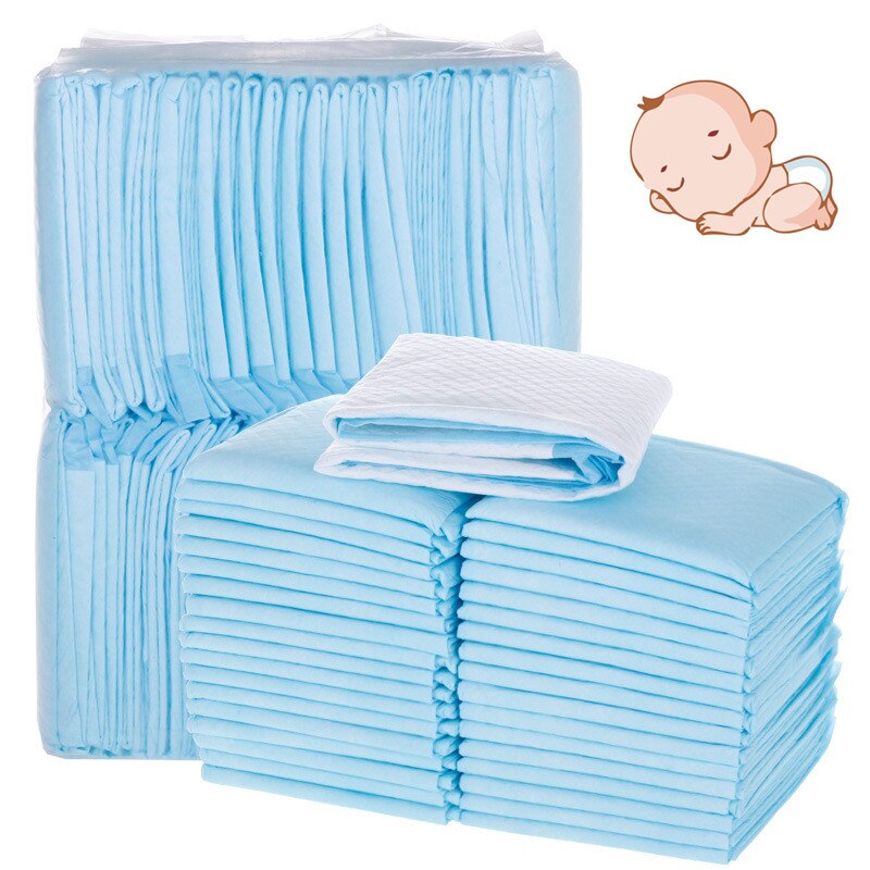 100 stk baby skiftemåtte ammepude engangs ble papir papirmåtte til voksne barn eller kæledyr absorberende vandtæt ble