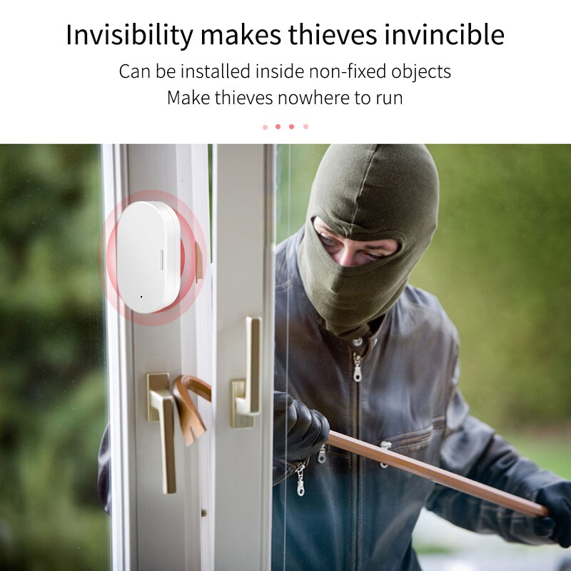 Tuya – capteur d'ouverture de porte/fenêtre intelligent ZigBee, détecteur d'ouverture de porte/fenêtre, système d'alarme de sécurité, application Smart Life, fonctionne avec Alexa et Google Home