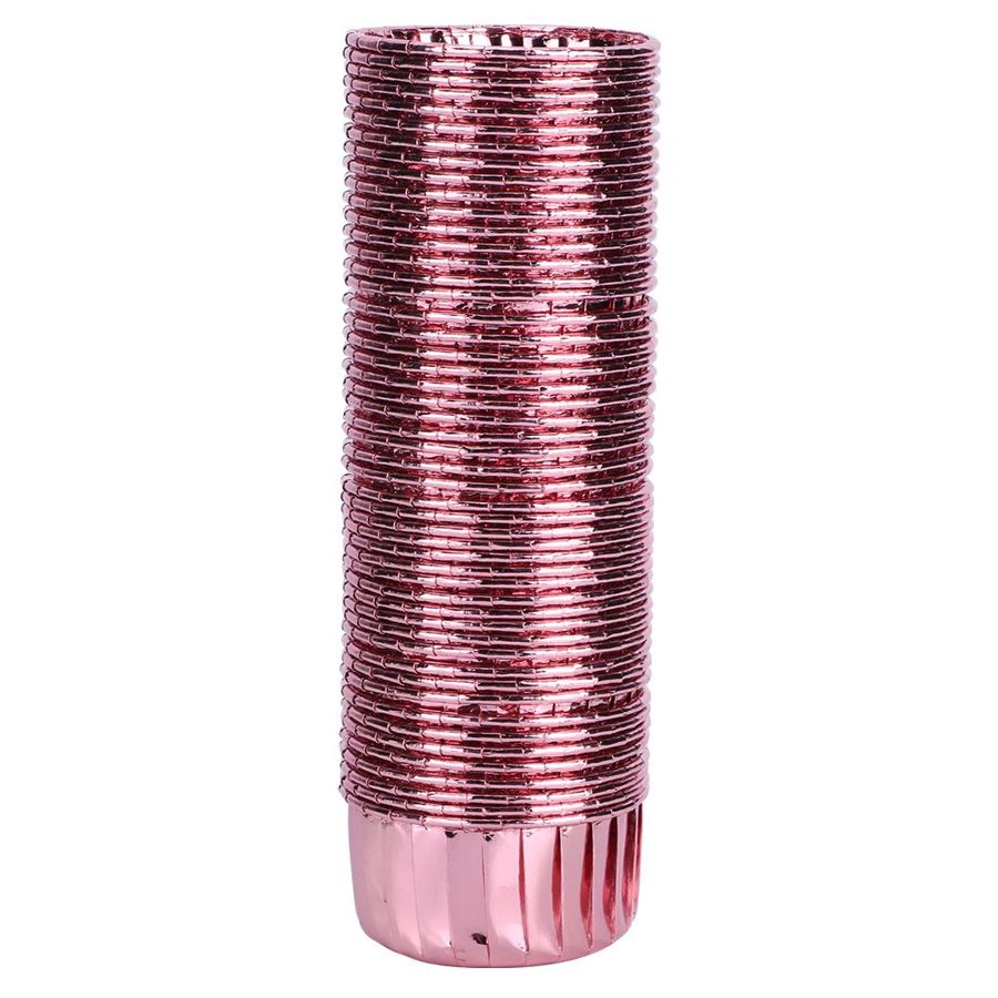 50pcs Gold Cupcake Wrapper Party Supplies Antiscalding Cake Cup Birthday Party Wedding Decoration Kitchen Baking Tool: rose gold