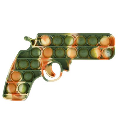 Fragola Push Bubble Fidget giocattoli giocattolo Antistress per adulti PopIt Antistress morbido Squishy regalo Antistress scatola regalo Antistress: Camouflage toy gun
