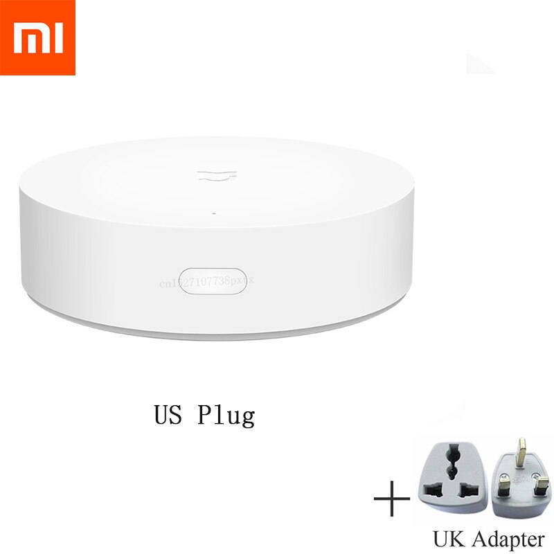 Newest Xiaomi Mijia Multimode Smart Home Gateway ZigBee WIFI Bluetooth Mesh Hub Work With Mijia Homekit Intelligent Home Hub: Add UK Adapter