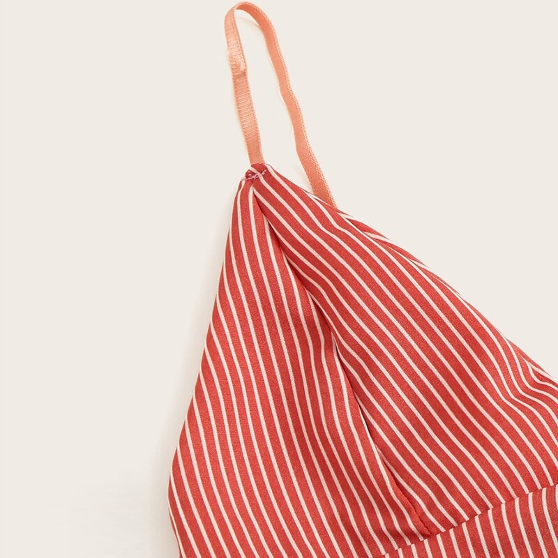 Mode Woninginrichting Sexy Intimates Gestreepte Kanten Beha Pyjama Tweedelig Pak