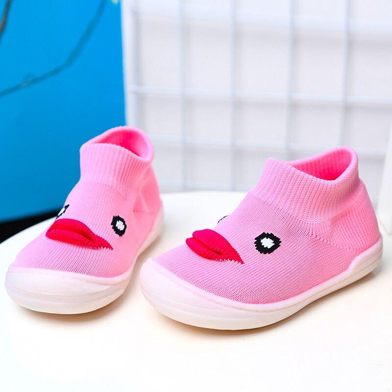 Drenge piger søde små gule and sokker sko pige sko børn fodtøj afslappet baby sokker sko unisex