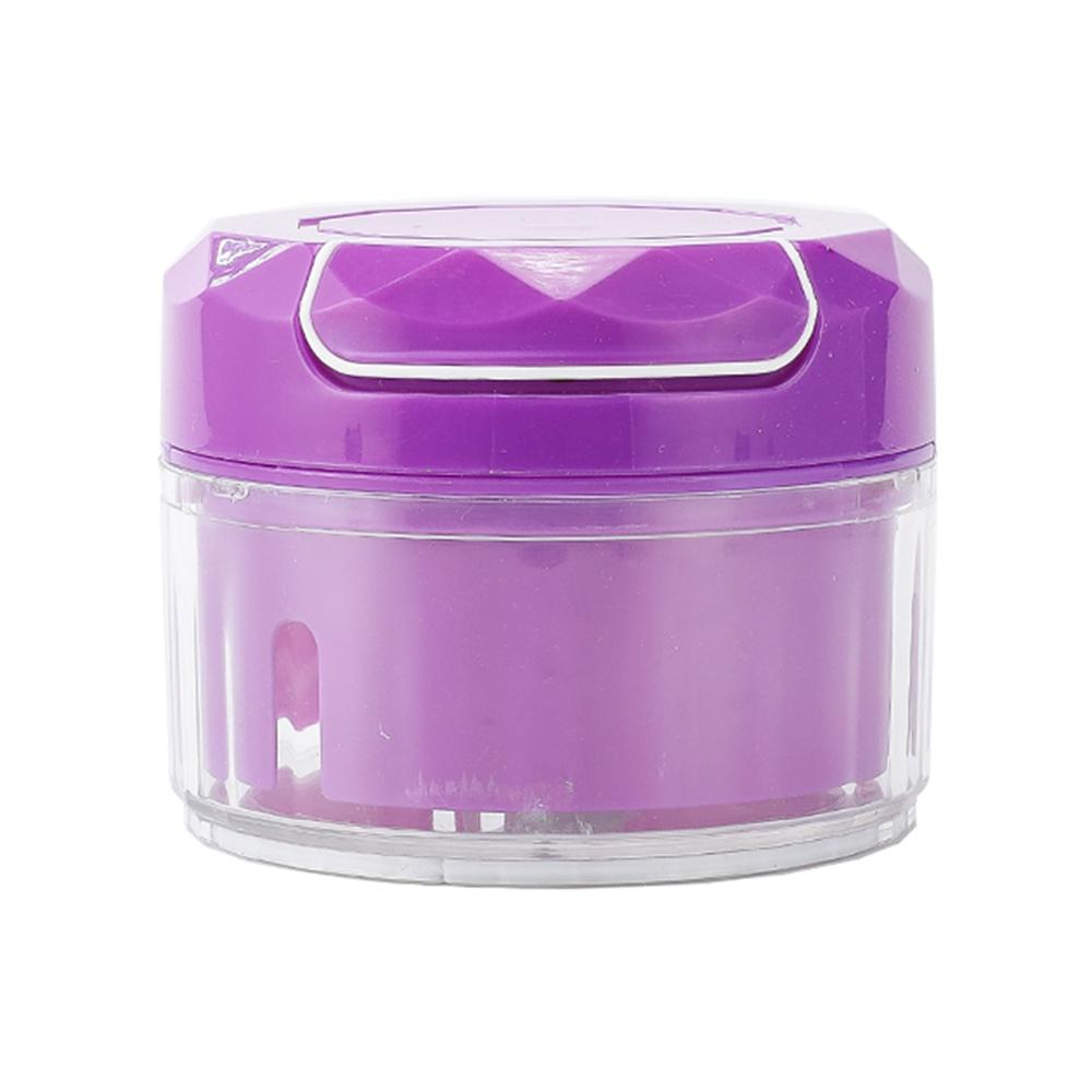 Mini pomme de terre carotte ail Cutter robot culinaire broyeur manuel hachoir à viande manuel fruits légumes hachoir trancheuse cuisine outil: Type A Purple