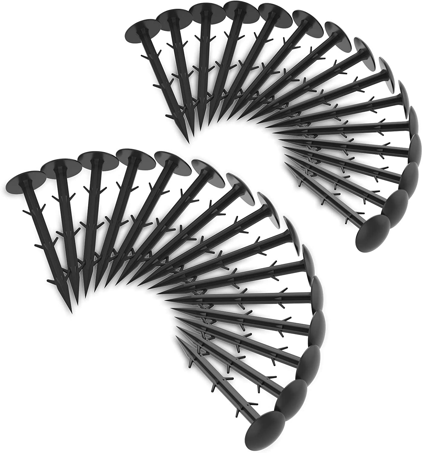 100 Pcs 8 Inch Plastic Tuin Stakes Ankers Plastic Landschap Verankering Spikes Voor Houden Tuin Netting Down