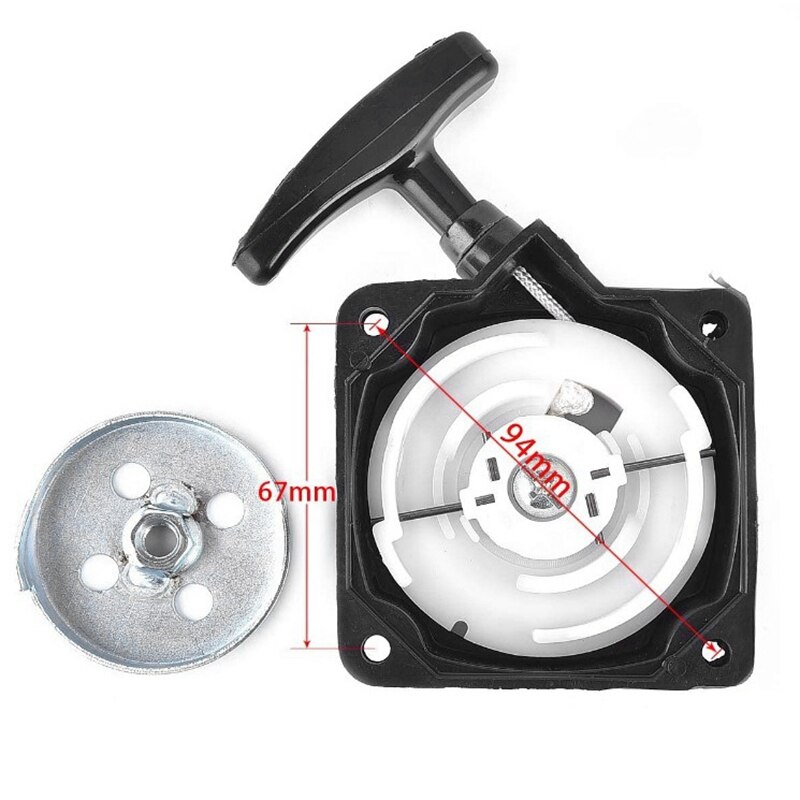 Pull Start Starter Recoil with Metal Claw Replacement for 43Cc 47Cc 49Cc Pocket Bike Gas Scooter X1 X2 X8