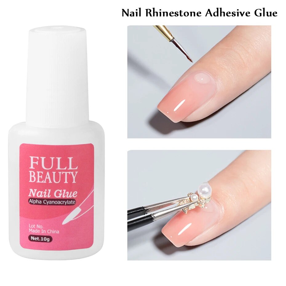 Nagel kleber Gel für falsche Spitzen Nagel Kunst Dekoration Klebe werkzeug falsche französische Spitzen Kleber Gel schnelle Verlängerung kleben für NäGel