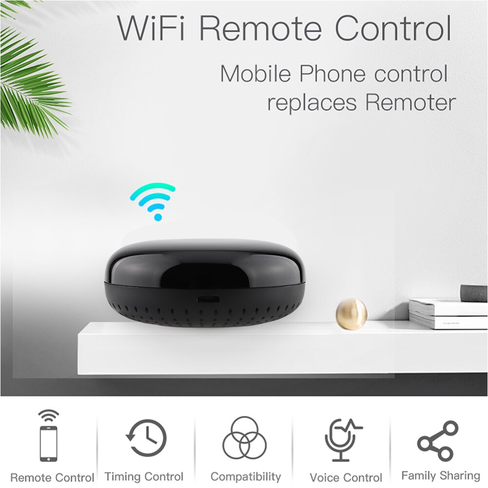 MOES WiFi RF IR Universal Smart Remote Controller – Home Blaster, Alexa & Google App Compatible