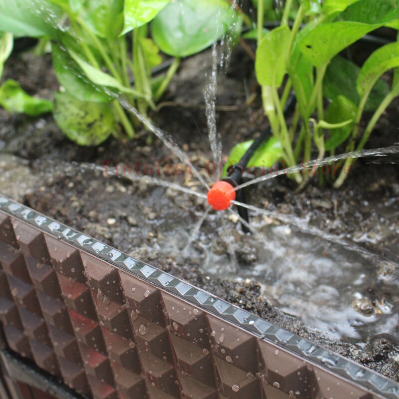 Fast 25m DIY Micro Drip Irrigation System Plant Self Automatic Watering Timer Garden Hose Kits With Adjustable Dripper