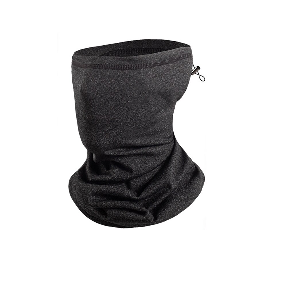 Unisex Winter Cycling Face Scarf With PM2.5 Filter Neck Warmer Outdoor Running Fleece Bicycle Bandana Sport Windproof Headwear: style2 dark grey