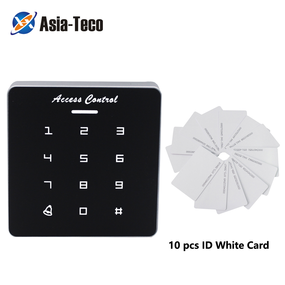 Access Control 1000Users Keypad digital panel Card Reader For Door Lock System 125Khz RFID Wiegand 26 Output: A86 and 10 ID cards