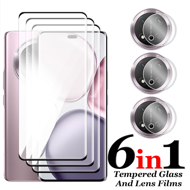 Für Honor Magie 7 Lite 5G Glas Honor Magie 5 6 7 Lite Gehärtetes Glas 3D Volle Abdeckung Gebogene Bildschirm Schutz für Magie 7 Lite Film