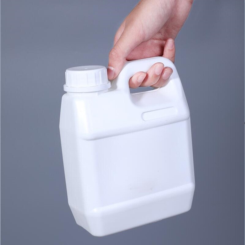 1000ML platz HDPE jerry können Lebensmittel Klasse Kunststoff behälter Dicht Chemische flüssigkeit Lagerung flasche 1Stck