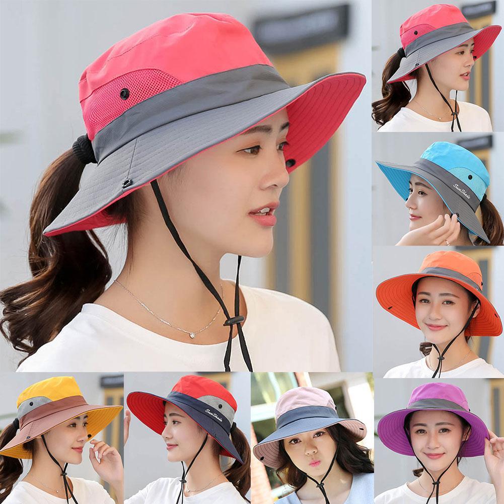 Fisk hat hat sol uv beskyttelse upf 50+  sol hat spand sommer mænd kvinder lange store brede rand bob vandreture udendørs hat