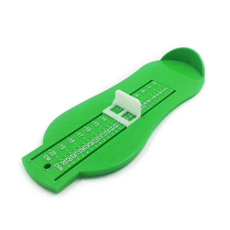 Baby Kind Voet Maatregel Props Baby Voeten Maatregel Gauge Kid Schoenen Maat Meten Ruler Tool Peuter Schoenen Fittings: Green