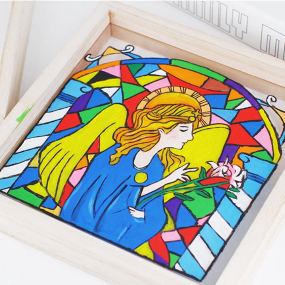 20/30 cm Houten Fotolijst braamvrij Handwerk DIY Acryl Kinderen Schilderen Display Frame Papier Maken Mold Gereedschap Home Decor