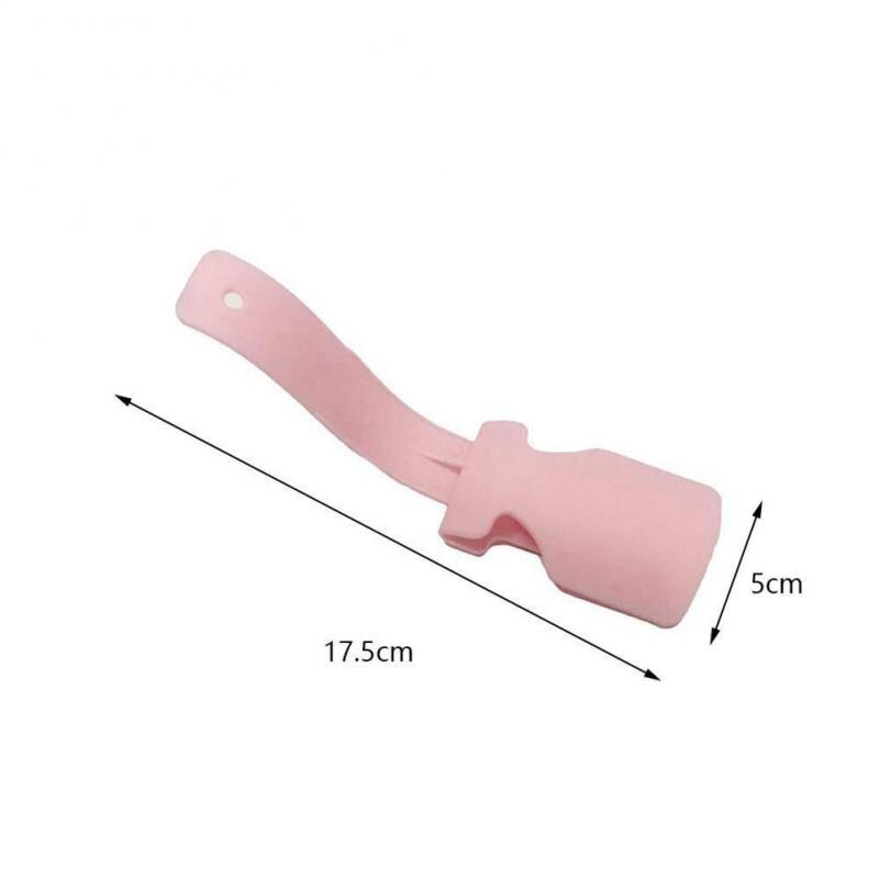 Cuerno de zapato Unisex, ayuda para perezosos, fácil de poner y quitar, herramienta de ayuda antideslizante, elevador de zapatos, 1 ud.
