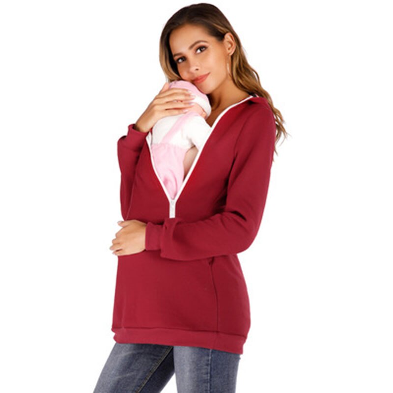 Clothes for Pregnant Women Baby Carrier Jacket Warm Maternity Hoodies Women Outerwear Coat for Pregnant Womens Maternity Clothes