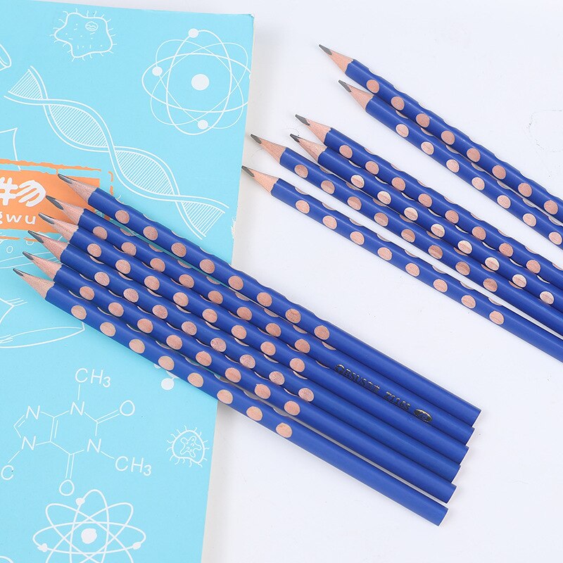 10Pcs Students Correct Their Writing Posture Pencil HB Standard Pencil Student Drawing Sketch Pencil School Office Stationery: Default Title