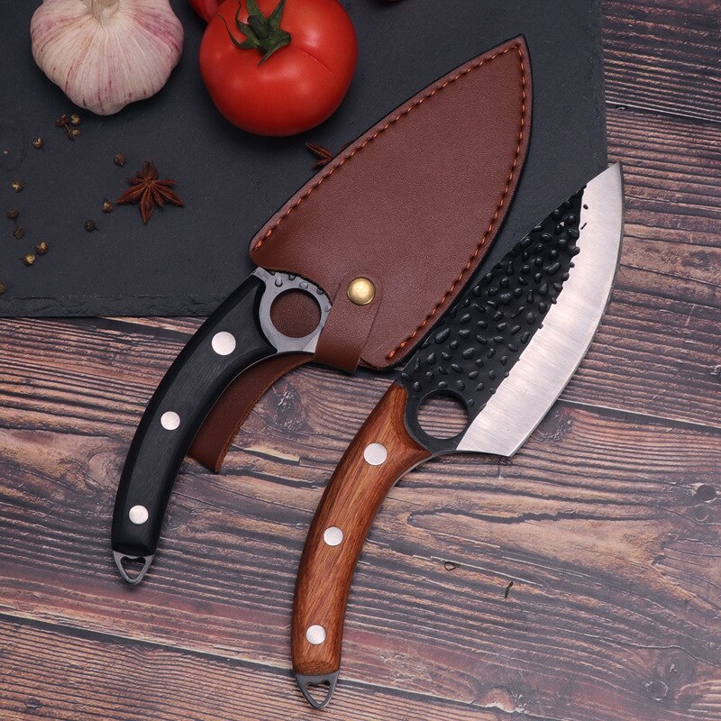 Sharp Blade Steel Kitchen Boning Knifes Fish Filleting Knife Meat Cleaver Butcher Knife Cooking Tools