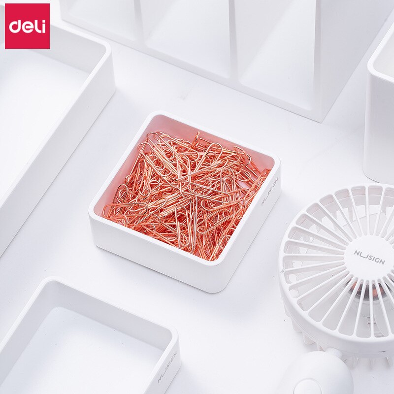 Deli-Clips de Metal de , suministros de oficina dorados, bonitos artículos de papelería escolares, , 800 Uds.