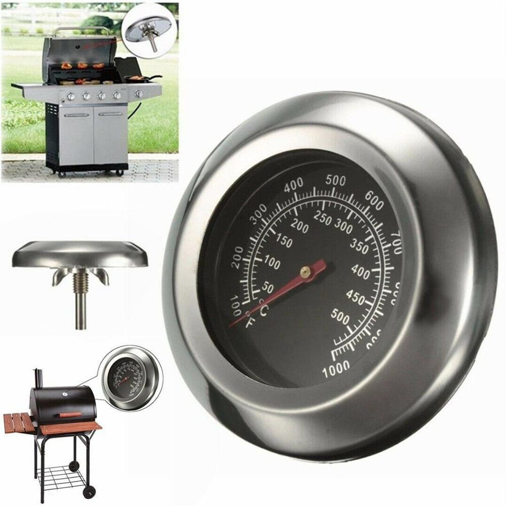 50 ~ 500 graders rustfrit stål grill bbq ryger grill termometer temperaturmåler ovn termometer husholdningsartikler