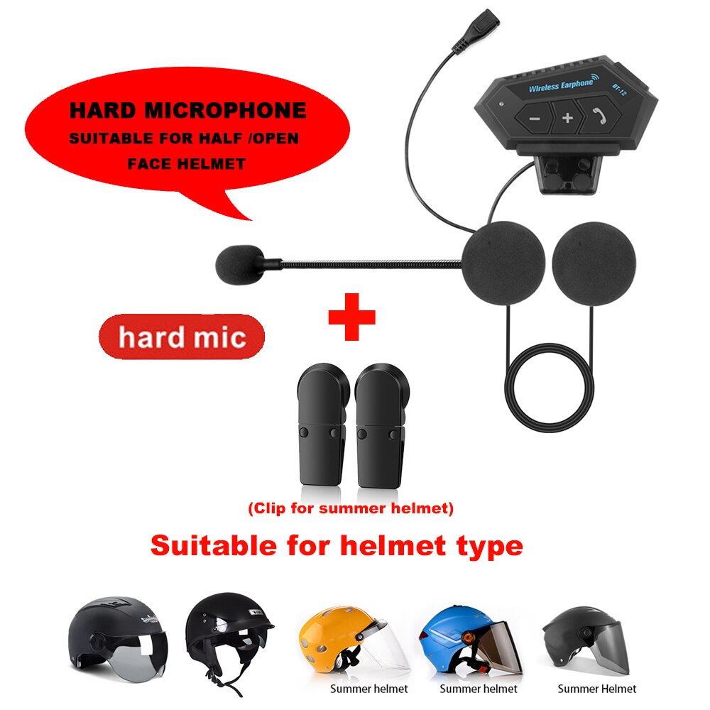 Motorrad Bluetooth 4,2 Helm headset Wireless Heads... – Vicedeal