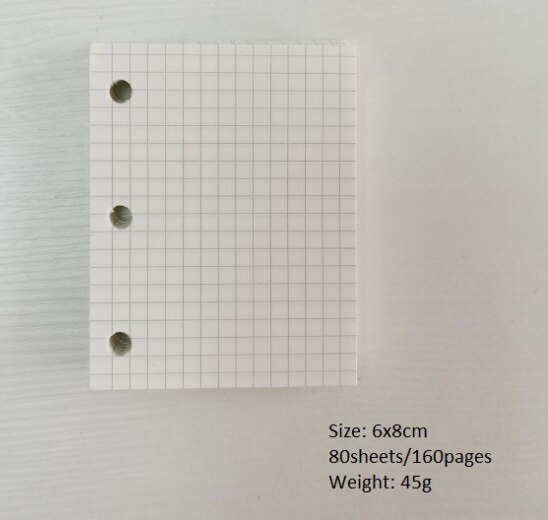 ARYA 10x10cm Portable Planner Notebook 3Holes Shiny Cute Mini Diary 3'' Photocard Album Holder Kawaii Diary Binder: Grid pages