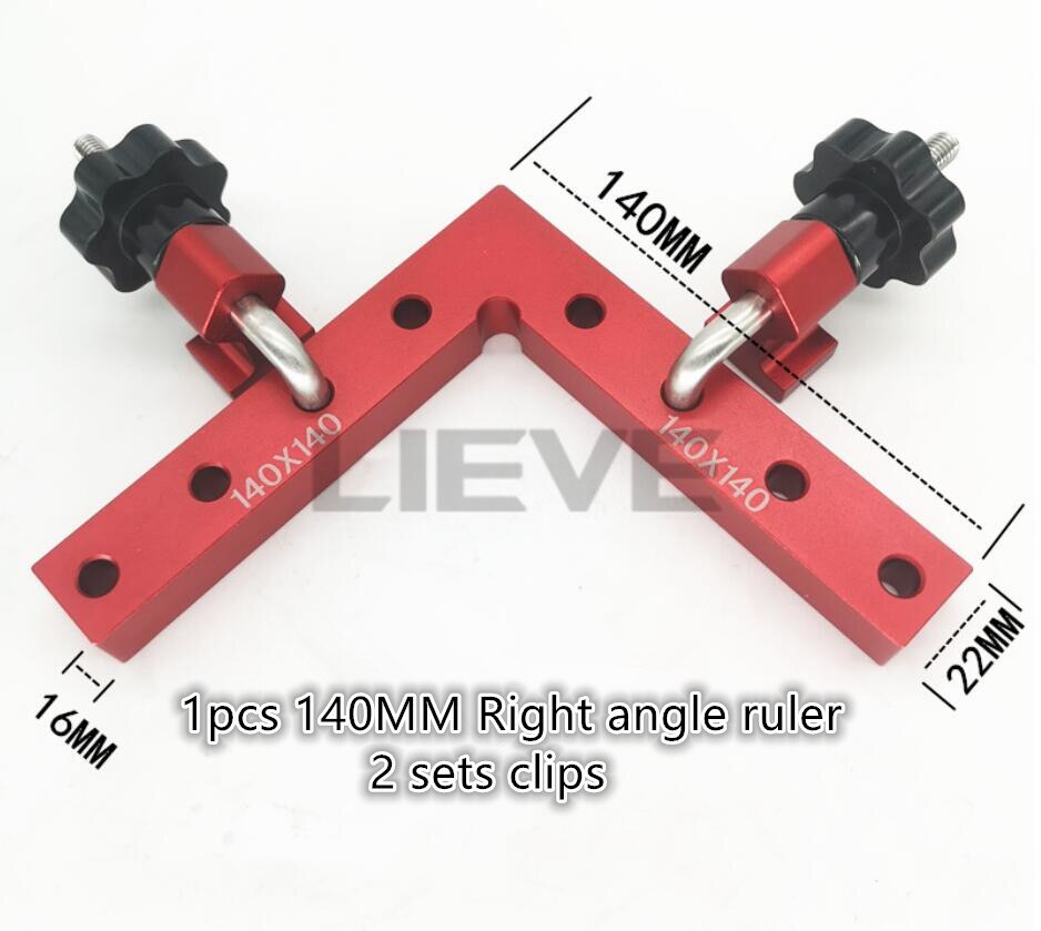 Aluminum Square Right Angle 90 Degree L-shaped Auxiliary Fixture Positioning Panel Fixing Clip Woodworking Carpenter Tools
