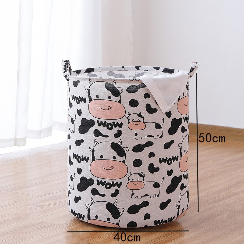 Clothing Laundry Baskets 1PC For Home Bathroom Cat Print Save Space Household Supplies Toy Storage Box Laundry Bucket: G