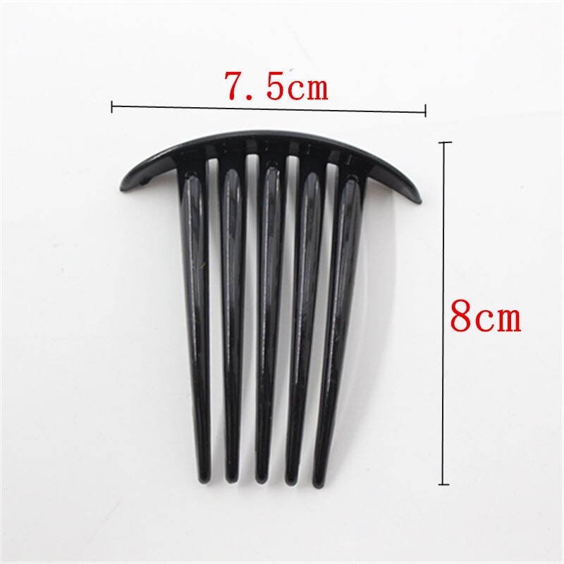 2pcs Teeth Wide Tooth Comb Black ABS Plastic Heat-resistant Large Wide Tooth Comb For Hair Styling Tool: 4
