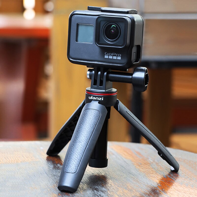Go pro 9 vlog mini stativ bærbart håndtak for gopro hero 8 7 6 black session osmo action camera handle sports camera extender
