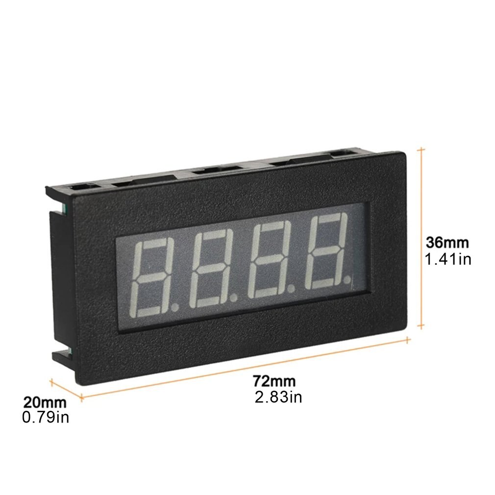 Digital Frequency 4-digit Display Tachometer Automobile Engine Speed