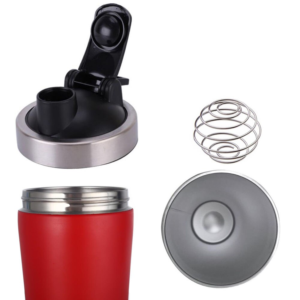 Stainless Steel Shaker Bottle BPA Free Double Wall Vacuum Insulated Sports Shaker Bottle Protein Shaker Leakproof Tumbler