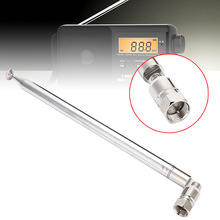 1.2m 10 Section Extendable Telescopic Aerial Universal Radio DAB/FM Antenna Receiver Replacement for FM Radio TV